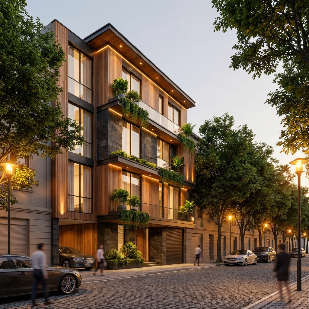 Nhà Phố Hiện Đại 4 Tầng